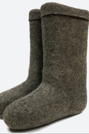 Валенки мужские серые ручной работы (200М)