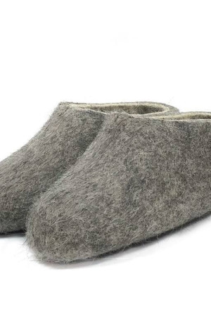 Тапочки женские серые домашние