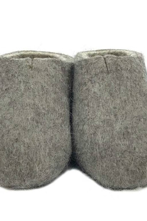 Тапочки женские серые домашние