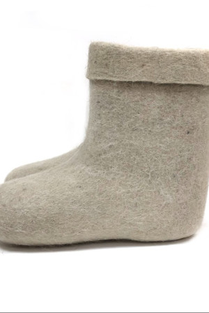 Валенки мужские белые ручной работы (001КМ)