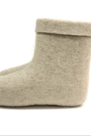 Валенки женские белые ручной работы натуральные (001КЖ)