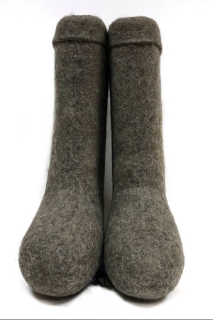 Валенки мужские серые ручной работы (200М)