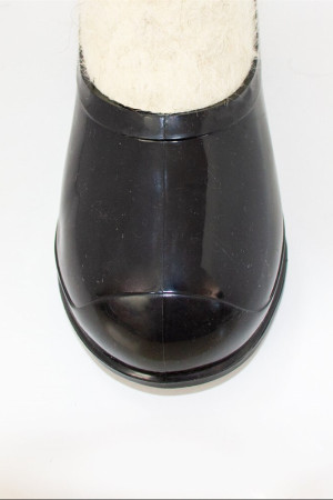 Валенки женские белые ручной работы с галошами (001Ж-СЧ)