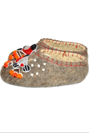 Тапочки женские серые домашние