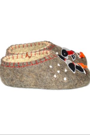 Тапочки женские серые домашние