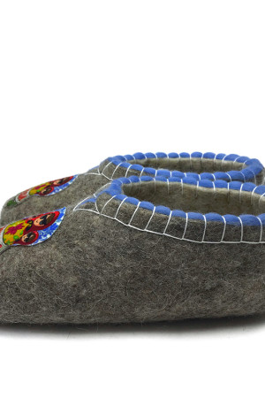 Тапочки женские серые домашние(Т369)