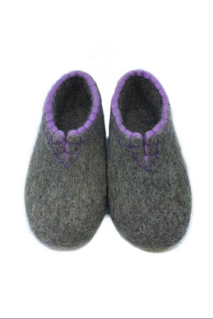 Тапочки мужские серые домашние повседневные