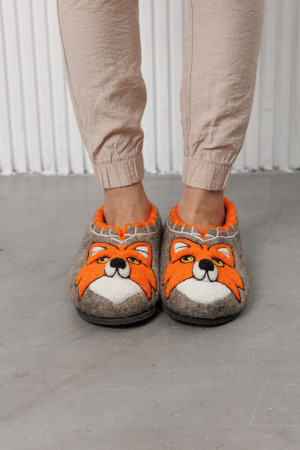 Тапочки женские серые домашние