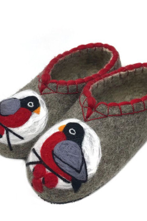 Тапочки женские серые домашние