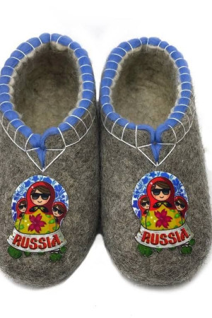 Тапочки женские серые домашние(Т369)