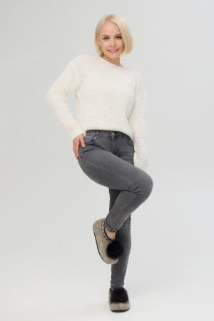 Тапочки женские серые домашние