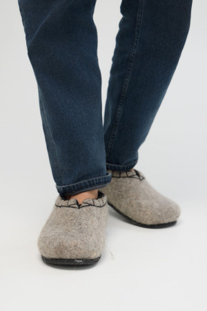 Тапочки мужские серые домашние(Т338)