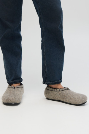 Тапочки мужские серые домашние(Т338)