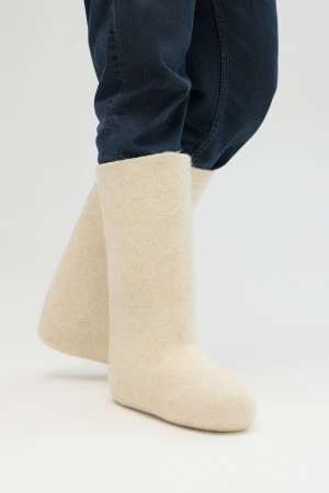 Валенки мужские белые ручной работы