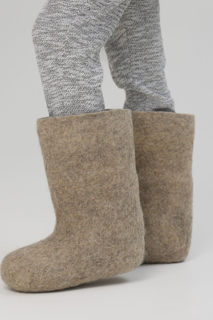 Валенки детские серые самовалки (200Д)