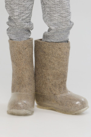 Валенки детские серые с галошами (200Д-СП)