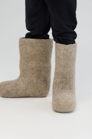 Валенки детские серые самовалки (200Д)