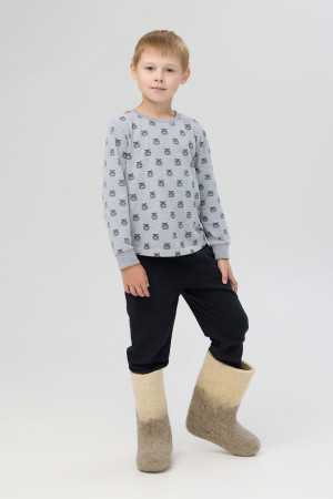 Валенки детские бело-серые (300Д)