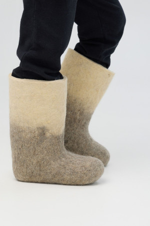 Валенки детские бело-серые (300Д)