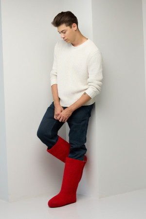 Валенки мужские красные (400М)