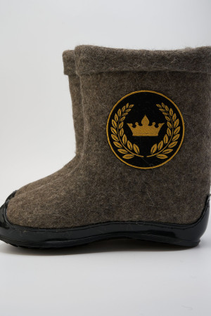 Валенки мужские серые ручной работы (282В)