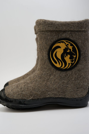 Валенки мужские серые ручной работы (284В)