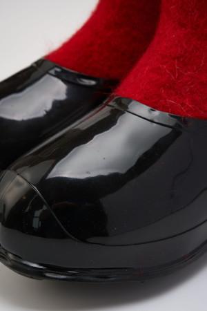 Валенки женские красные с галошами (400Ж-СЧ)