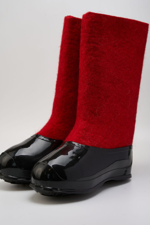 Валенки мужские красные натуральные (400М-СЧ)