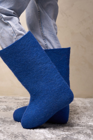 Валенки мужские синие натуральные (500М)