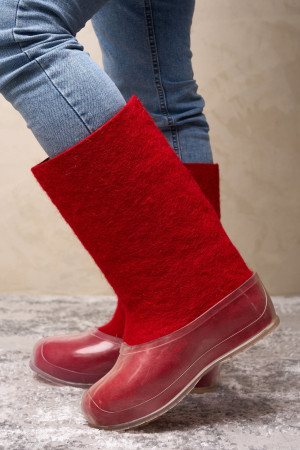 Валенки мужские красные натуральные (400М-СП)