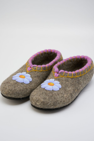 Тапочки женские серые домашние (Т398)