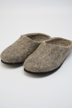 Тапочки женские серые домашние