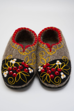 Тапочки женские серые домашние (Т360Н)