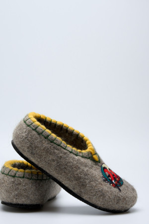 Тапочки женские серые домашние