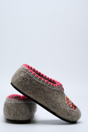 Тапочки женские серые домашние