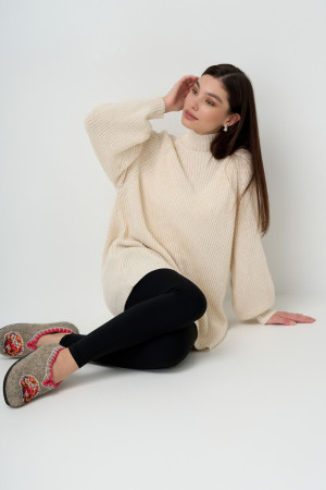 Тапочки женские серые домашние